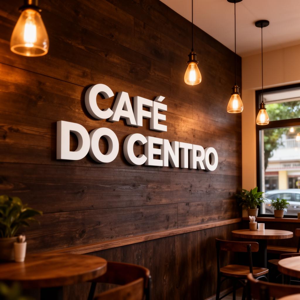 Letreiro em PVC aplicada na parede