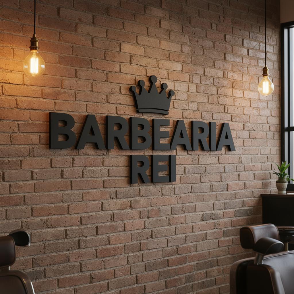 Letreiro em MDF Premium aplicada na parede